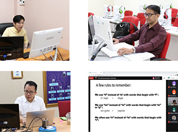 ILPC Offers a Real-time Online Training
of English for SSRU Undergraduate
Students