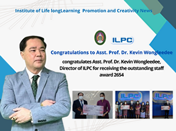 Asst. Prof. Dr. Kevin Wongleedee,
Director of ILPC for receiving the
outstanding staff award 2654