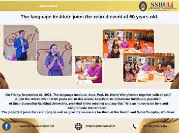 The Language Institute sets up for the
meeting to plan and prepare  for the
operation of fiscal year 2024.  On
Wednesday, September 7, 2023. The
language institute by Asst. Prof. Dr.
Kevin Wongleedee sets up  for the
meeting to plan and prepare for the op